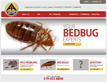 Tablet Screenshot of a1pestcontrol.ca